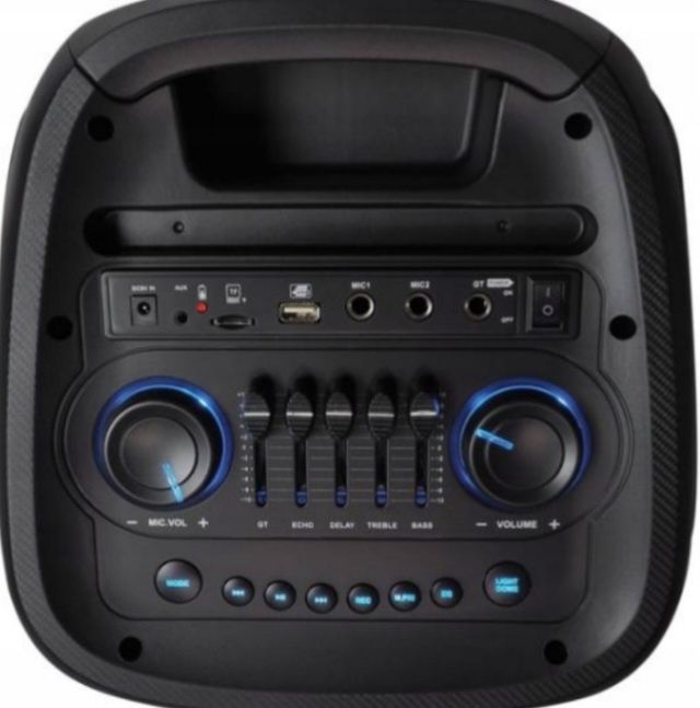 RGB Głośnik bluetooth LTC 2x8 400W, 2 mikrofony i pilot USB/SD/AUX 720