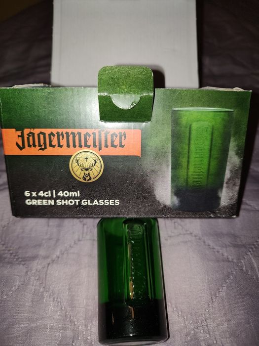 Kieliszki zielone Jagermeister