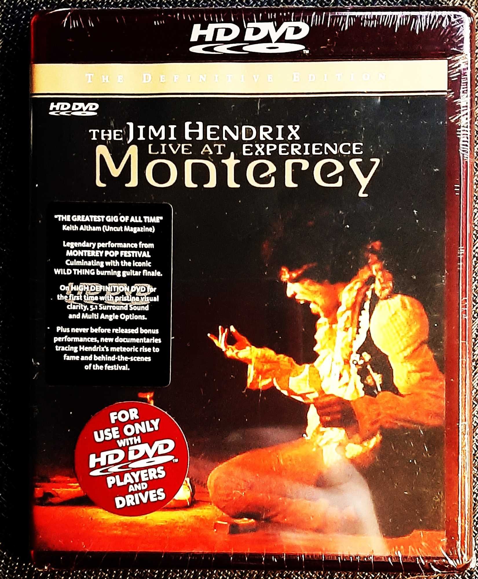 HD DVD Historyczny Koncert JIMI HENDRIX Live At Monterey Wersja de LUX