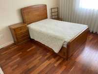Mobília de quarto madeira maciça de castanheiro