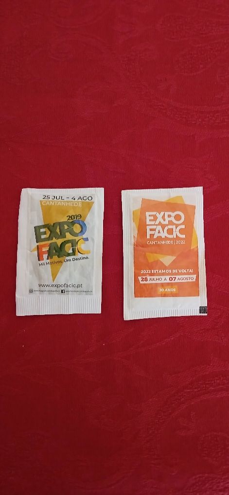 Pacotes de açúcar Expofacic