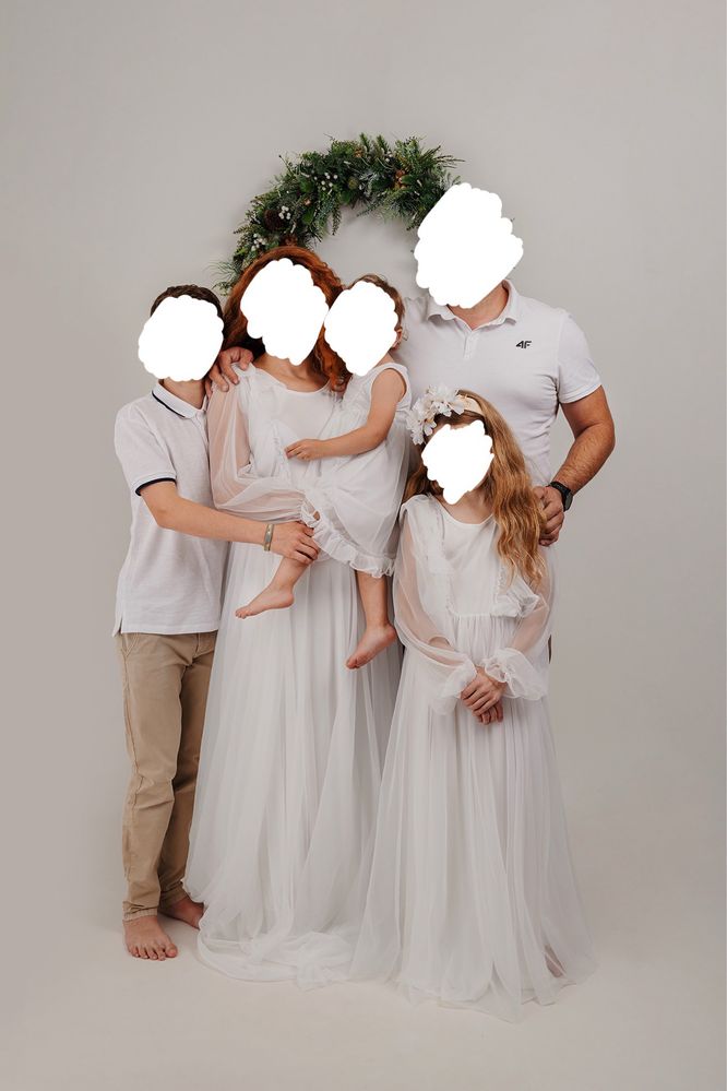 Zestaw sukienek do sesji zdjęciowej mama+córki