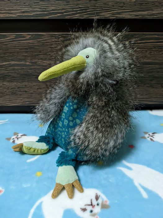 Мягкая игрушка Moulin Roty Le Bazar  птица киви, птичка, Франция