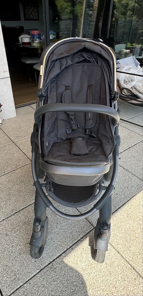 Carrinho iCandy Peach Dusk + Alcofa + Ovo BeSafe | Para bebé elegante