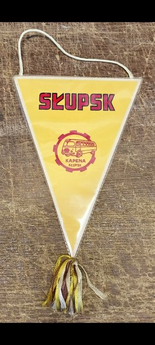 Proporczyk Kapena  Słupsk PRL Autosan Jelcz oryginał PKS