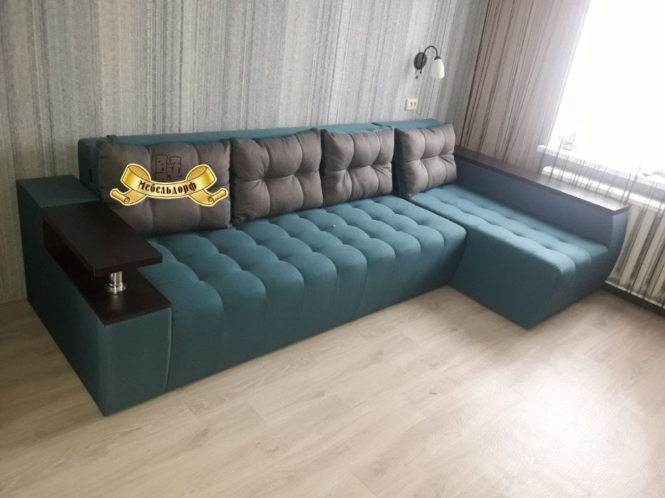 Большой угловой диван "Барселона Лонг с выдвижным баром в Днепре