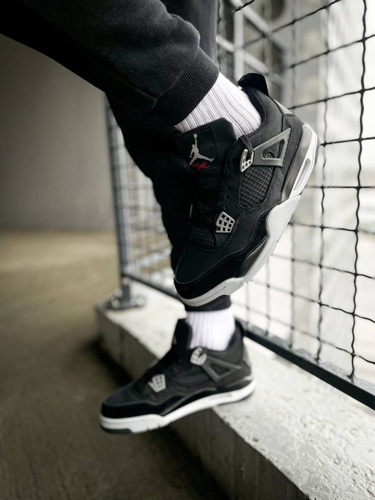 Buty Nike Air Jordan Retro 4 Black Canvas 40-45 męskie trampki