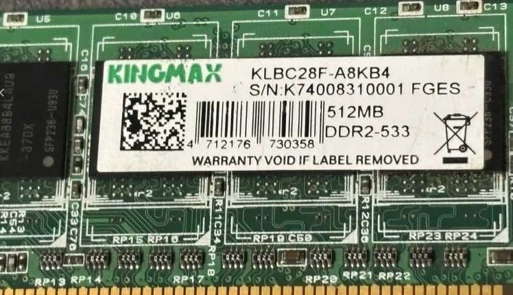 Pamięć RAM kość RAM DDR2 512 MB