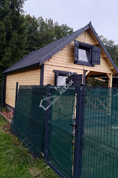 Domek drewniany, letniskowy, domki, ogrodowy, 4x6 FOX II