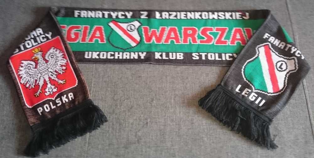 LEGIA WARSZAWA Fanatycy z Łazienkowskiej Szalik piłkarski sportowy