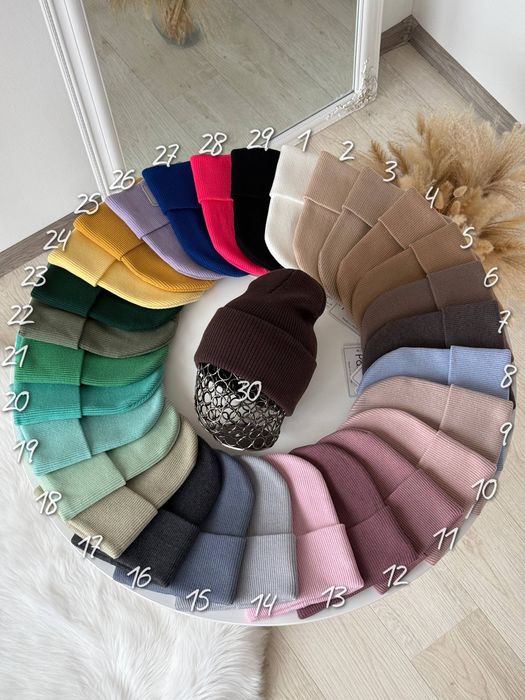 Шапка женская мужская базовая лопата / Шапка жіноча чоловіча