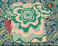 Top t-shirt H&M roz. 158-164 z motylkiem