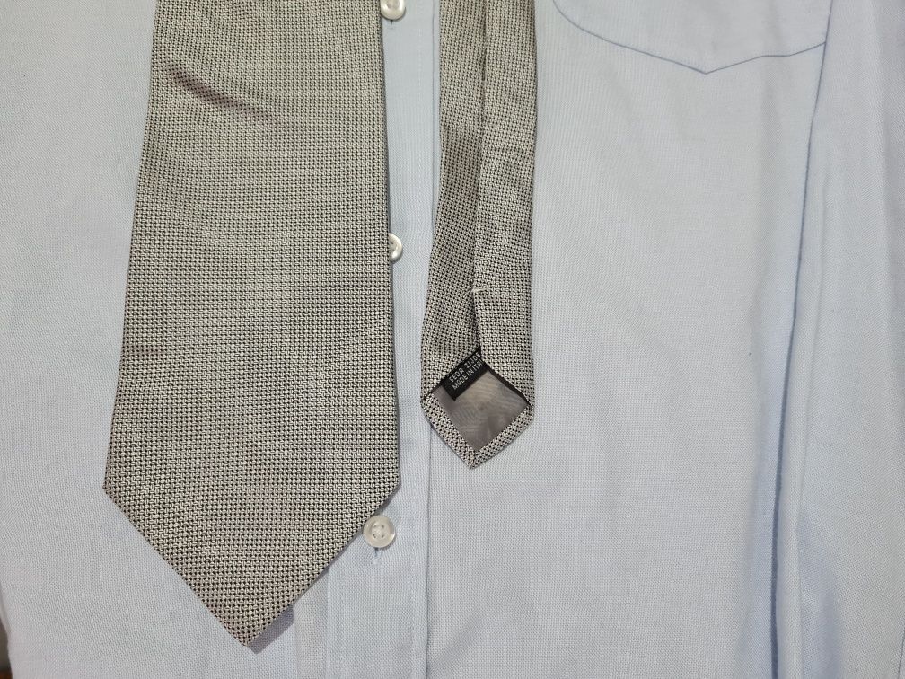 Krawat 100 % jedwab Klitschko szary silk