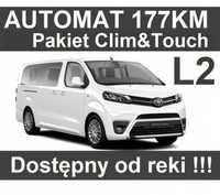 Toyota Proace Verso 2,0 177KM 9-os. Pakiet Clim&Touch Dostępny od ręki Niska Cena 2135zł