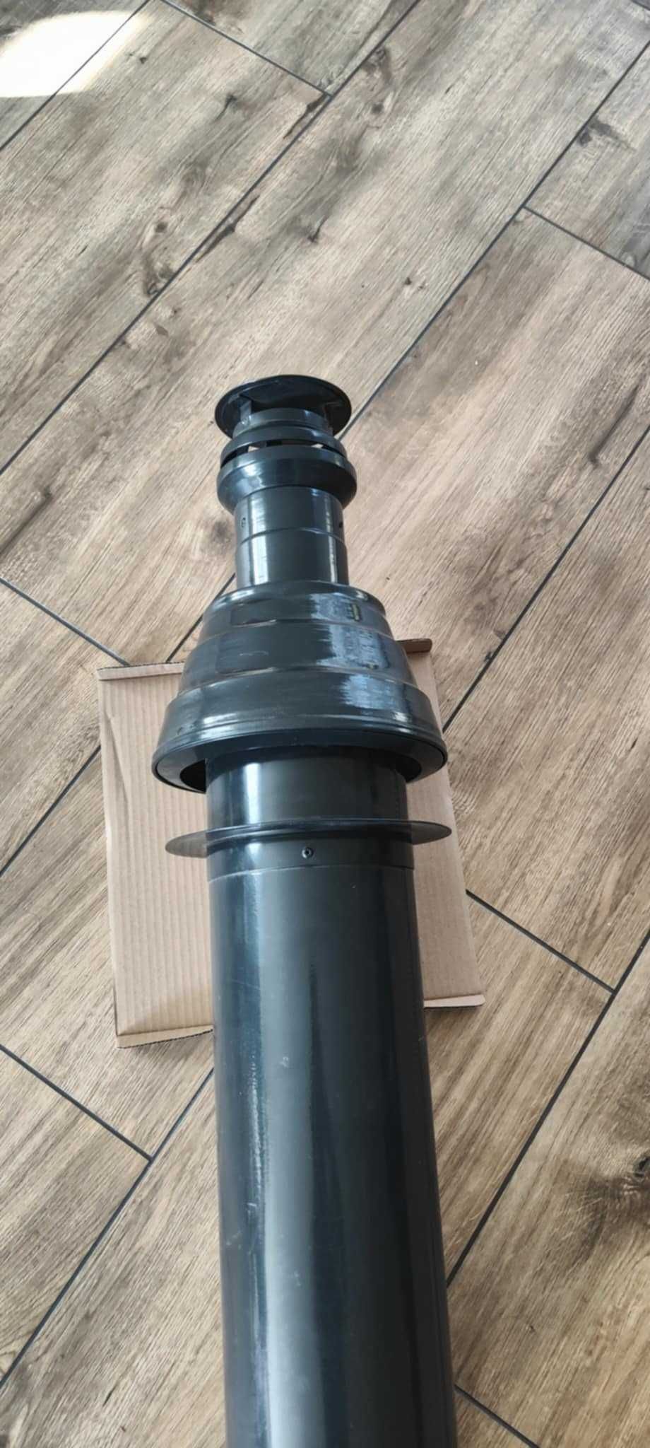 VAILLANT Komin Pionowe wyprowadzenie spalin 80/125  GRAFIT