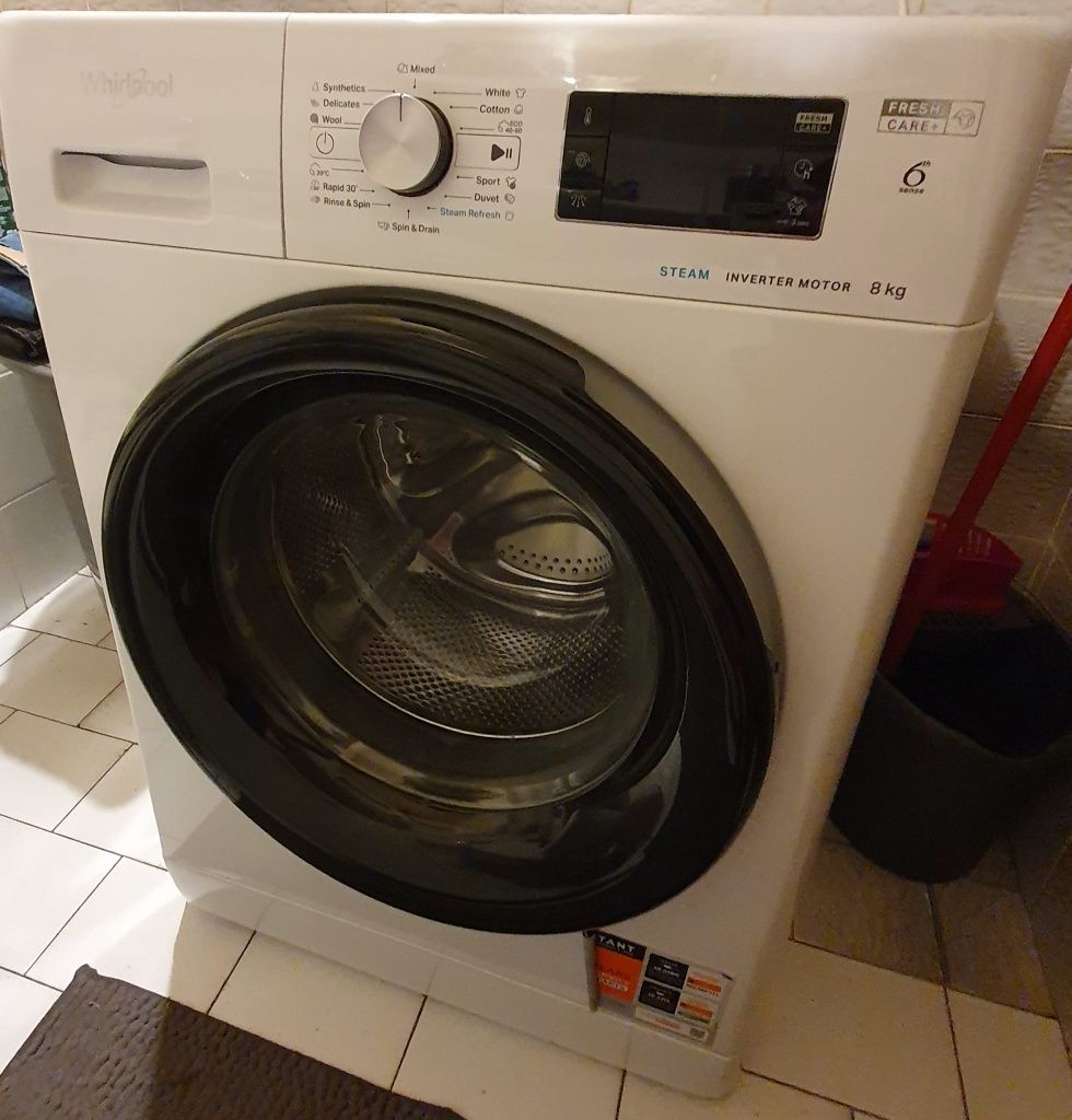 Pralka whirlpool, stan idealny, gwarancja!
