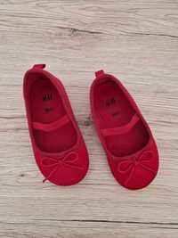 Balerinki Buciki H&M czerwone rozmiar 20-21