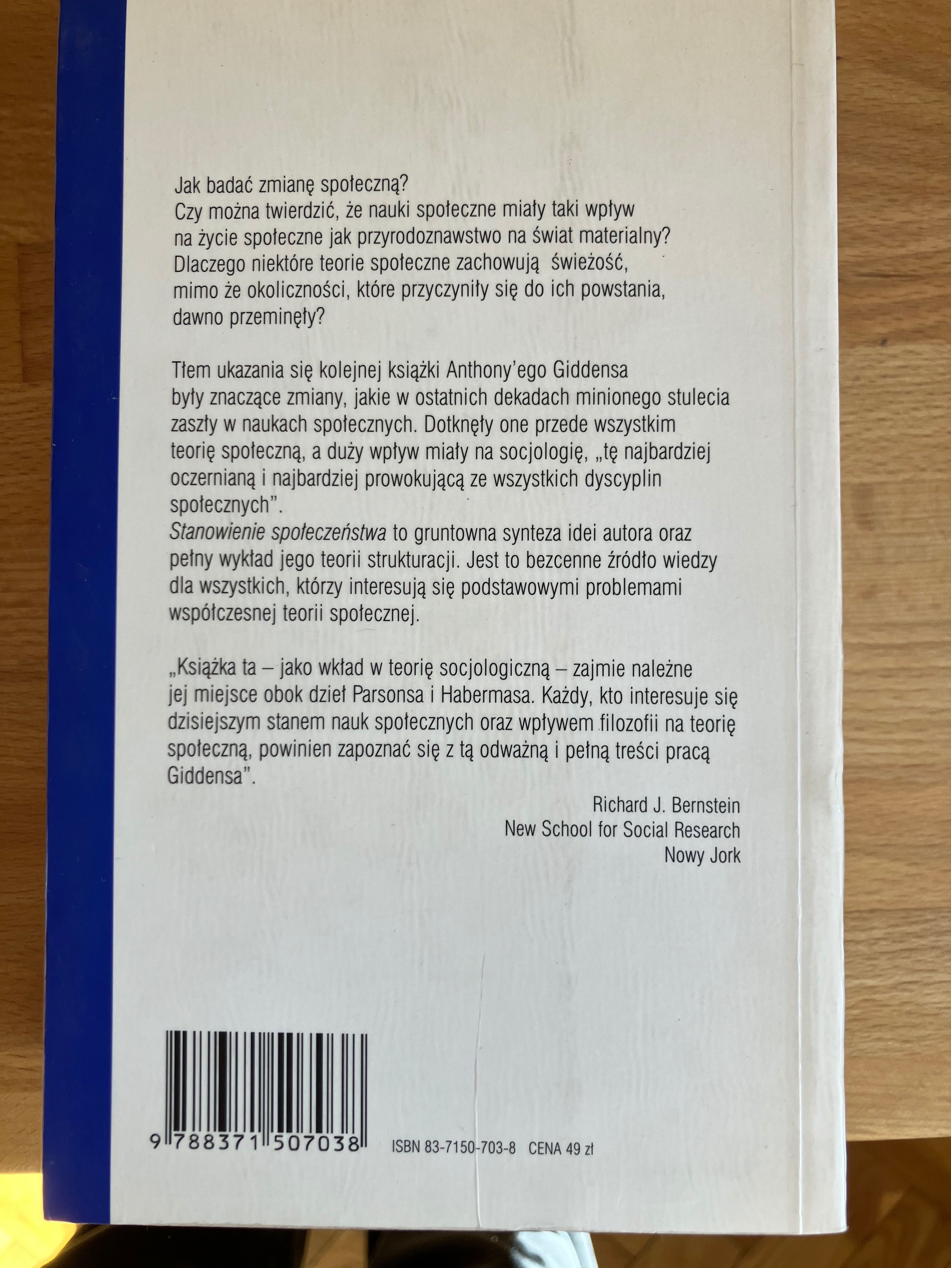 Stanowienie społeczeństwa Giddens