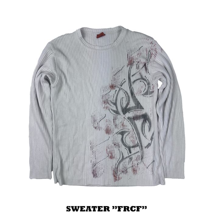 Авангард y2k светр, трайбл, archive, avantgarde