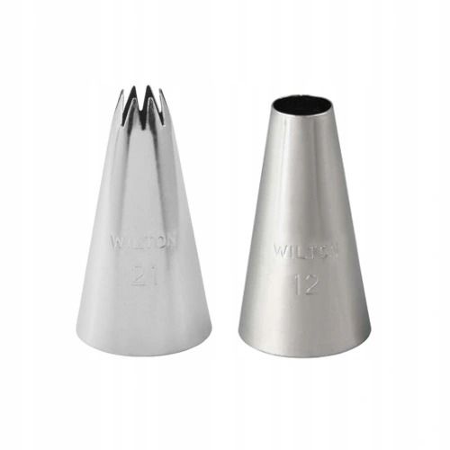 Wilton Zestaw 2 Tylki: Okrągła + Otwarta Gwiazda 12 + 21