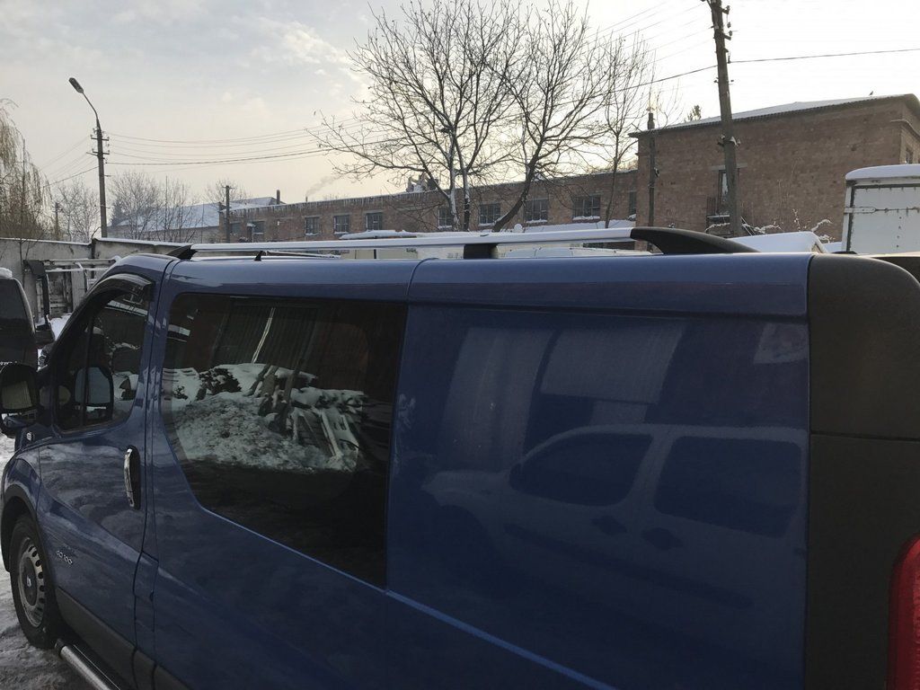 Renault Trafic 2001-2015 рейлінги хром на довгу базу