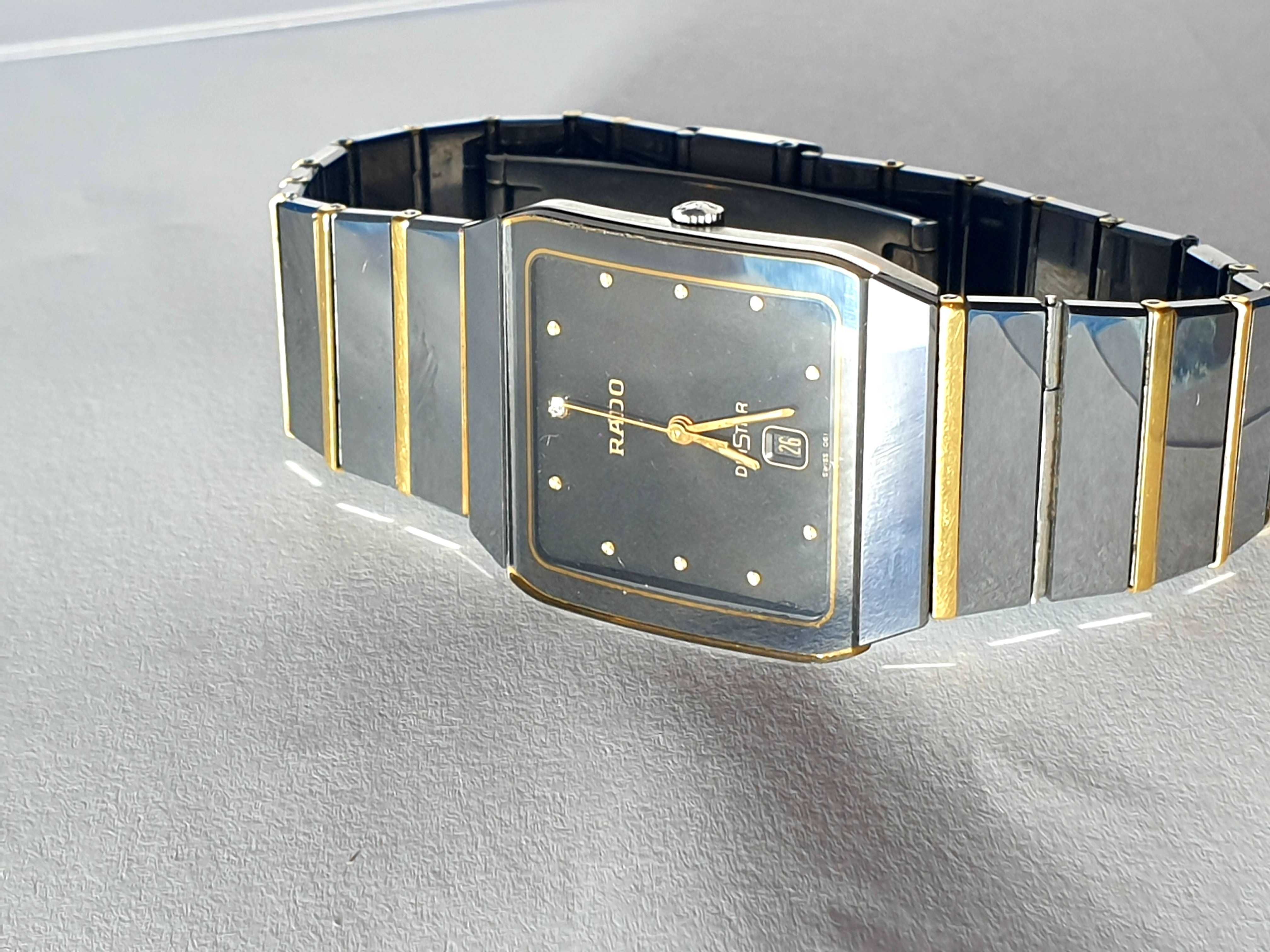 RADO DIASTAR 129.0266.3 oryginalny meski zegarek kwarcowy ceramika