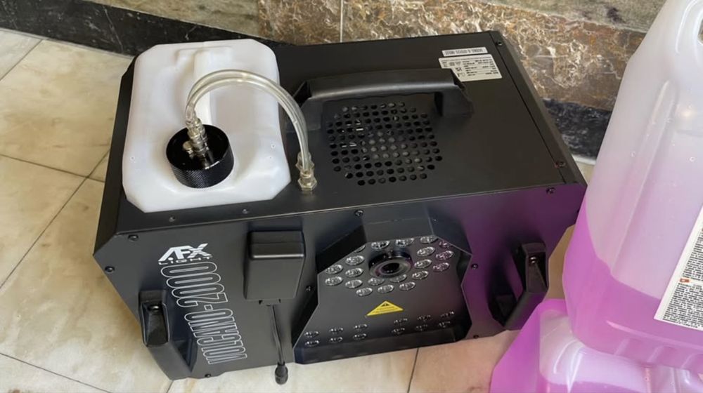 2x Afx Light Máquina de Fumos VOLCANO 2000W 36 LEDS 1W RGB