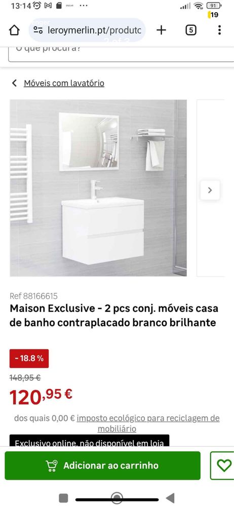 Movel WC  Vida XL