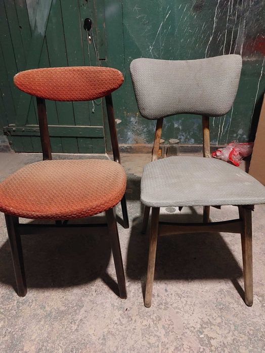 Krzesła Rajmund Hałas projektowe lata 60 model 200-190, 178 prl