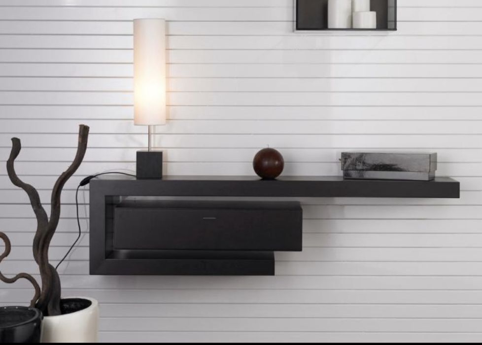 Conjunto consola suspensa e armário/sapateira