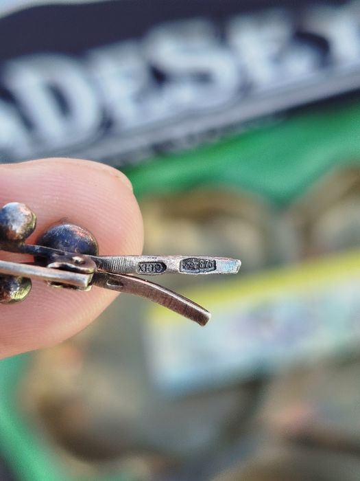 Брошка срібло 875⁰ зірка