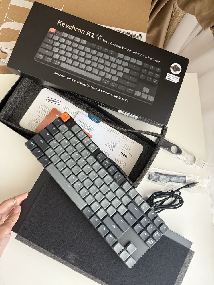 Keychron K1 версії 6 QMK Custom бездротова механічна клавіатура