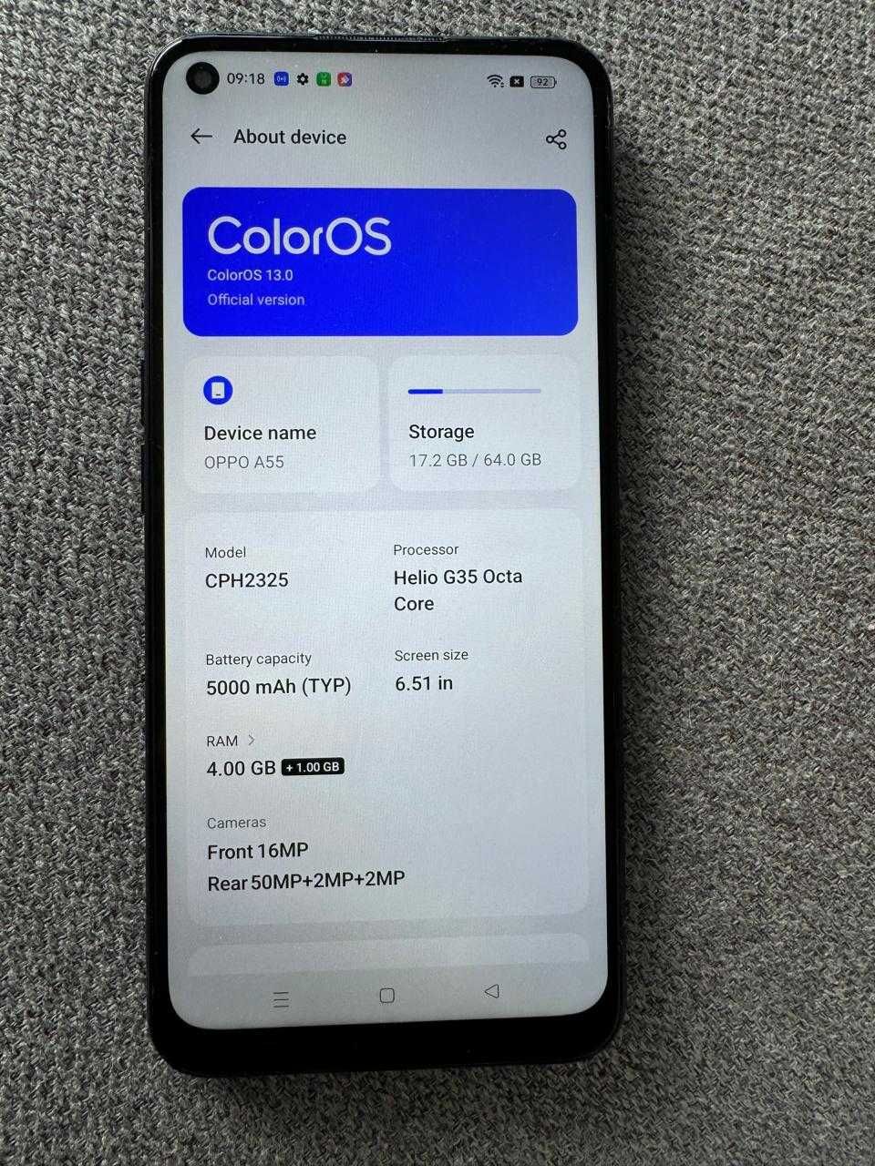 OPPO A55 dual Sim desbloqueado