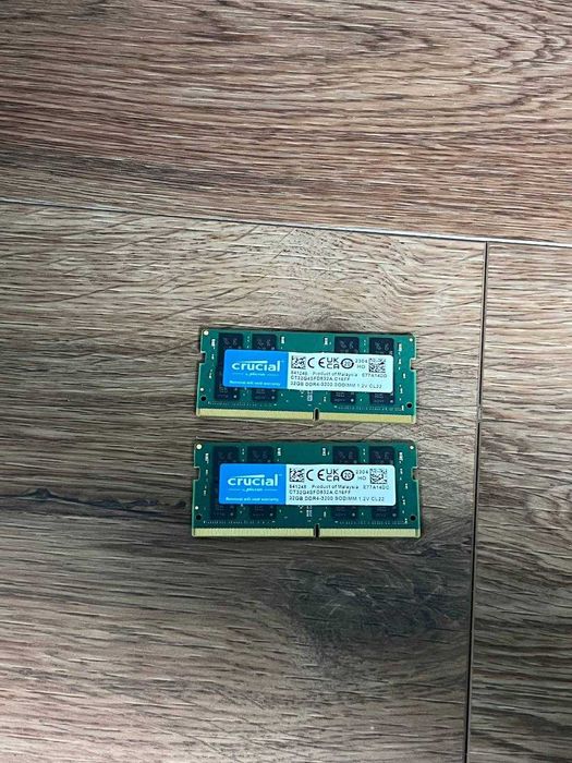 Оперативная память Crucial 2Х32GB SO-DIMM DDR4 3200 MH\ 4600 грн