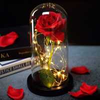 Роза в колбе с LED подсветкой подарок девушке