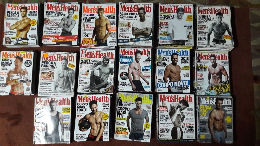 Revistas Men’s Health 201 Volumes no total desde 2001