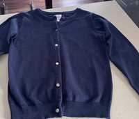 Sweter granatowy rozpinany Smyk Cool Club roz. 140 cm