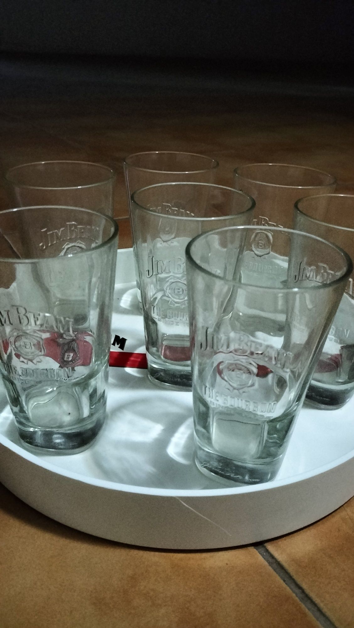 Conjunto de 11 copos jim Bean novos