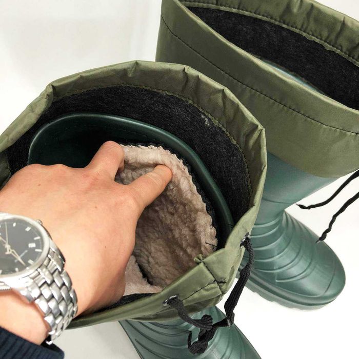 Чоботи гумові високі чоловічі утеплені