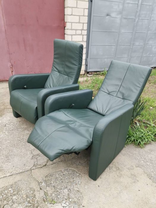 Кожаное кресло реклайнер  из Бельгии.Идеальное состояние