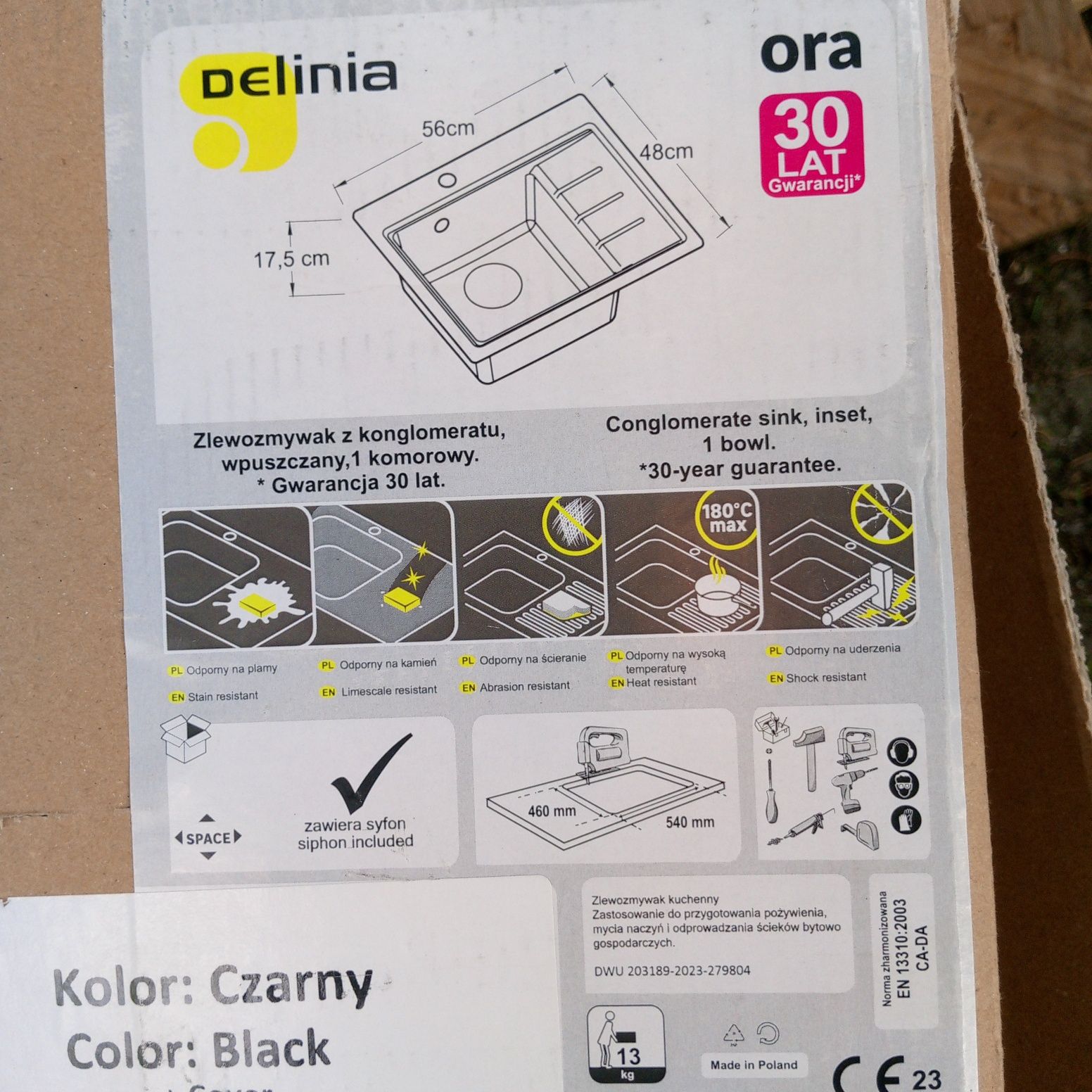 Zlewozmywak konglomerat