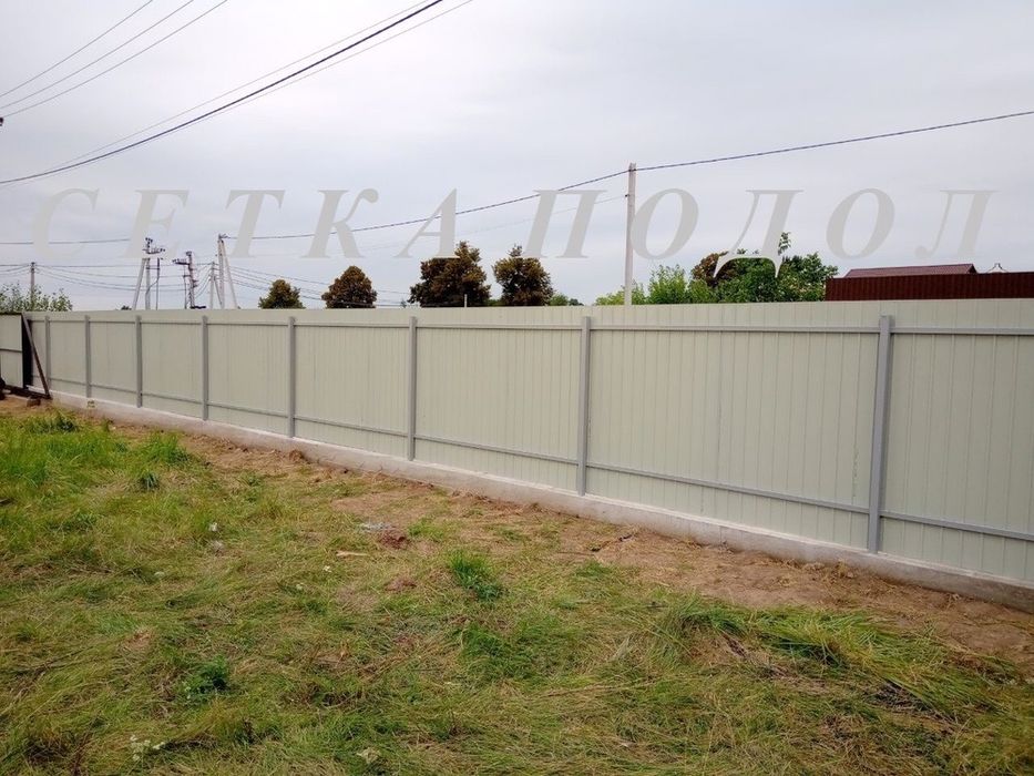 Забор металлический штакетник паркан ворота профнастил пвх сетка