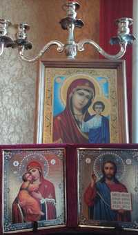 Ікони  Пресвятої богородиці Казанської, подвійна і карбувальна ікона.