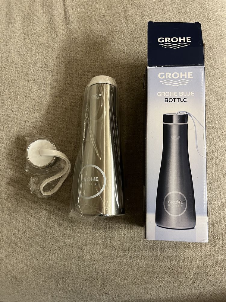 Nowa butelka termiczna Grohe blue bottle stainless steel