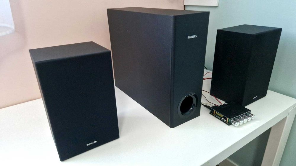 Philips 2.1 Bluetooth kolumny wzmacniacz subwoofer stereo kino