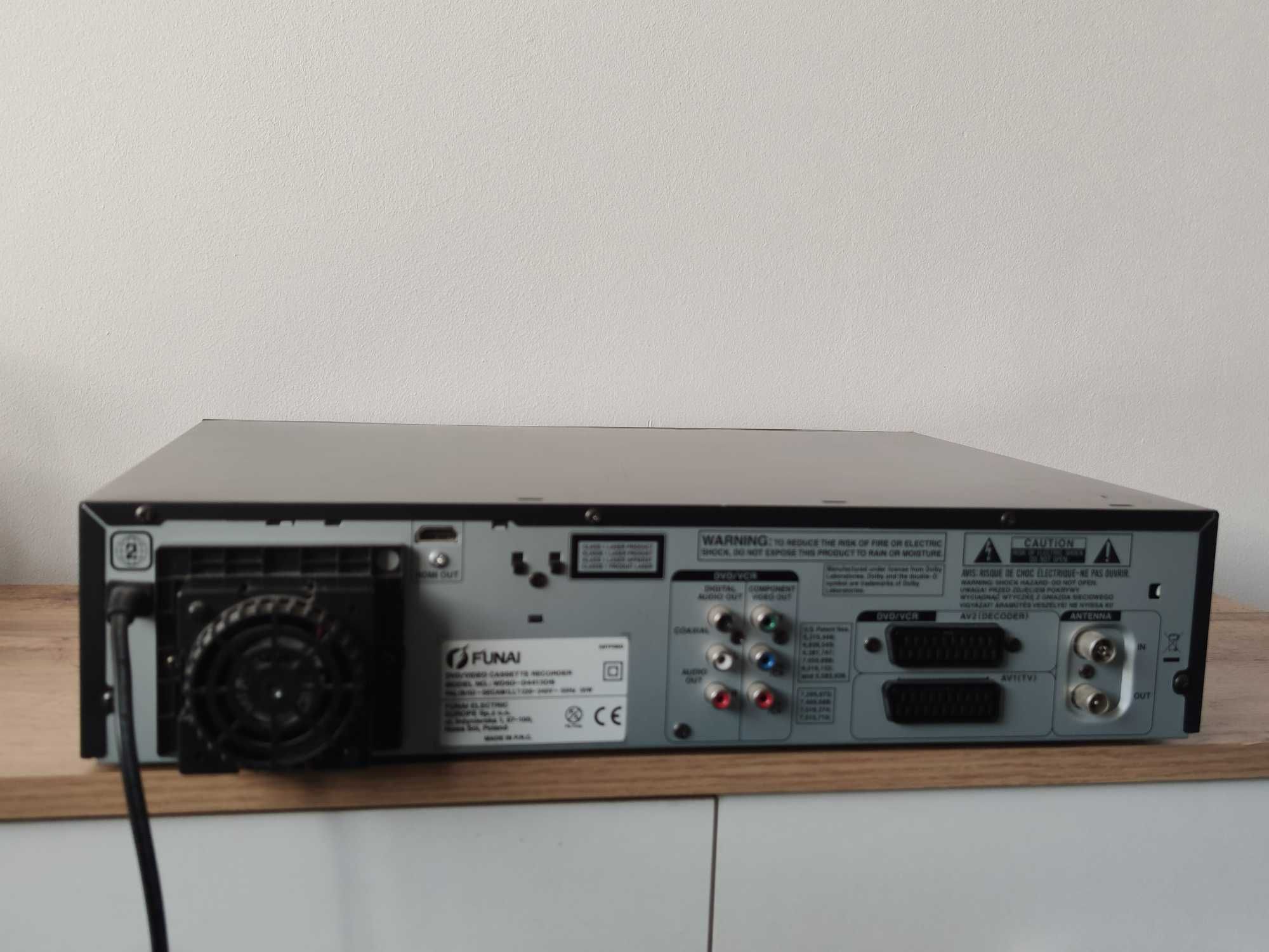 FUNAI WD6D-D4413DB nagrywarka combo vhs DVD USB HDMI