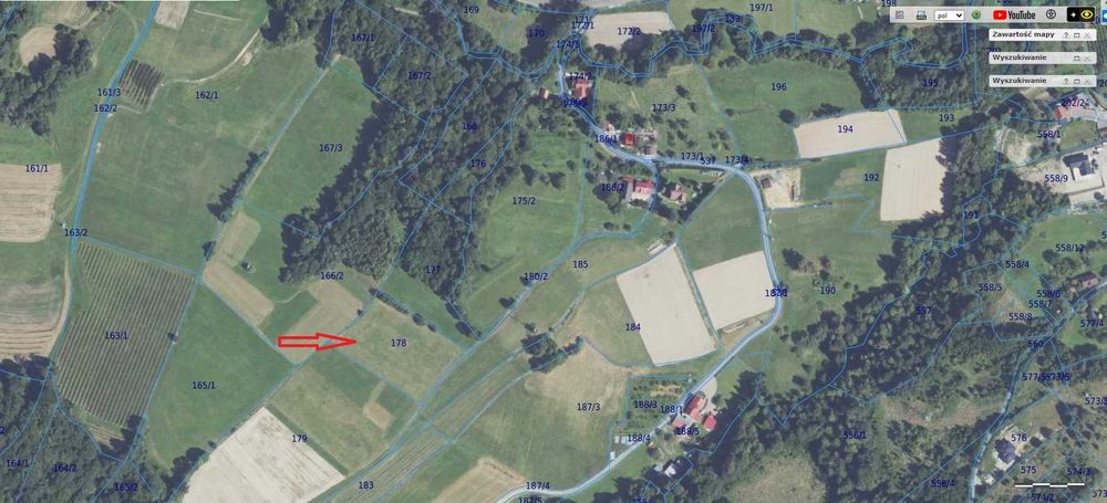Działka 0,57 ha rolna z potencjałem, Przenosza - Gmina Dobra