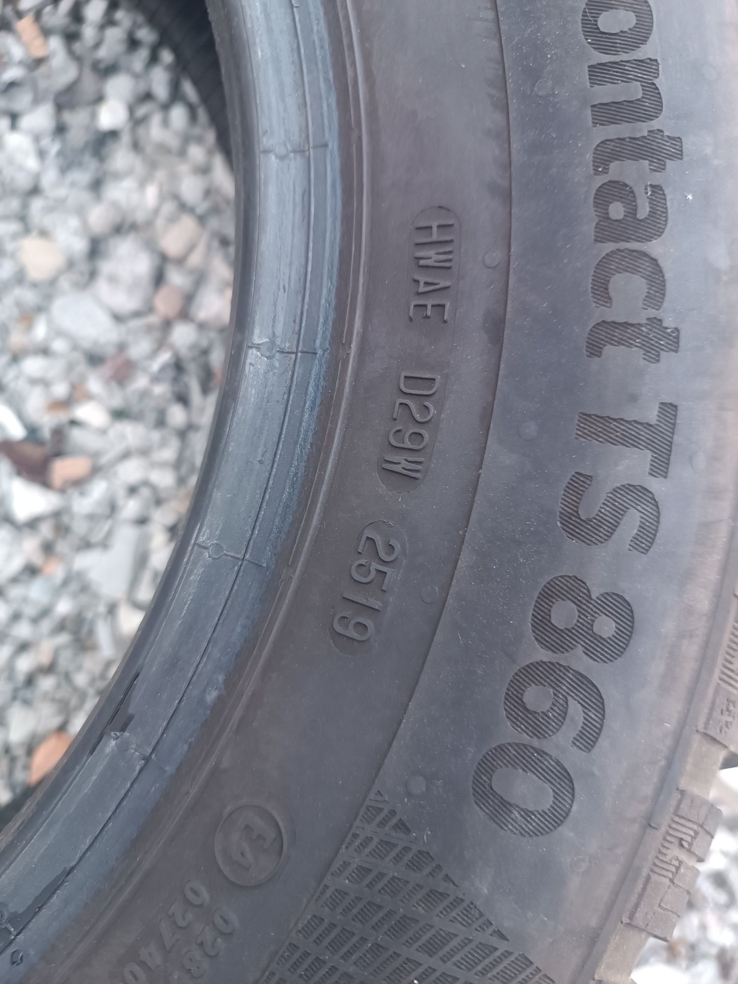 195/65R15 Dwie opony zimowe Continental 2019r jak nowe 8mm