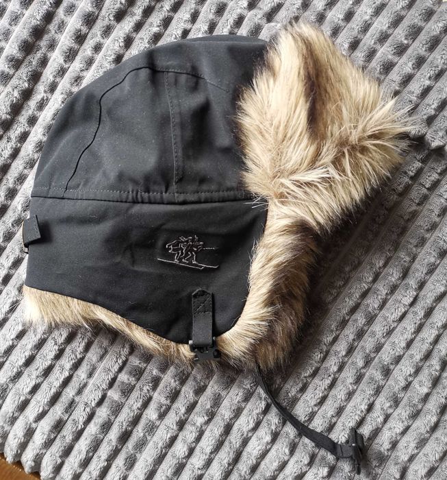 Czapka zimowa uszatka Bergans L czarna