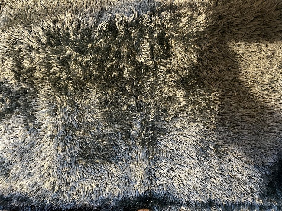 3 Tapetes pêlo comprido, azul marinho